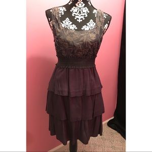 NWOT Boutique Dress with tiered ruffled skirt